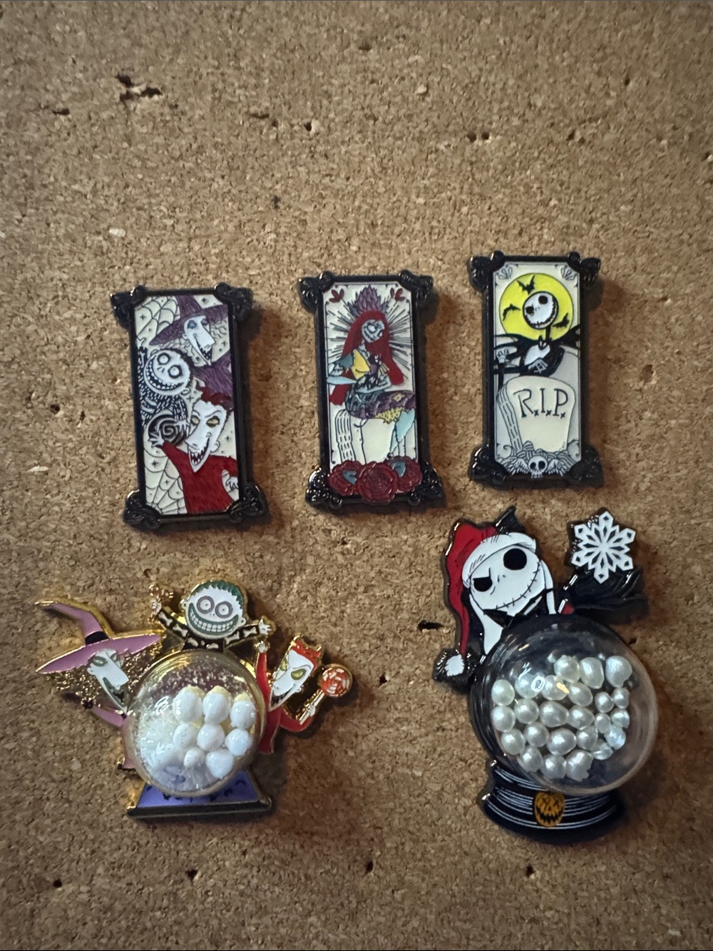 Nightmare Before Christmas Pin Set - Jack and Oogies Boys + Sally